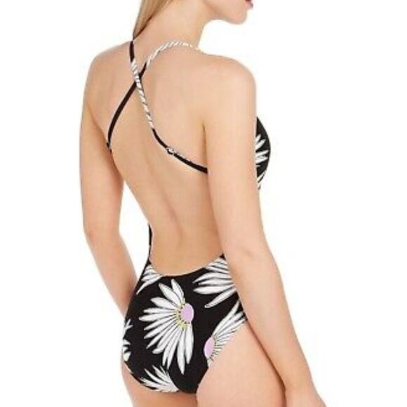 NWT Kate Spade Falling Flowers Plunging V-Neck Bathing Suit Size Small - Picture 4 of 10